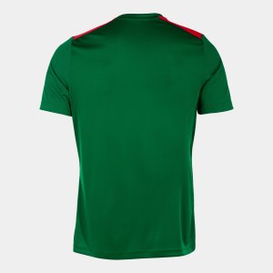 JOMA CHAMPIONSHIP VII SHORT SLEEVE T-SHIRT GREEN RED