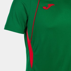 JOMA CHAMPIONSHIP VII SHORT SLEEVE T-SHIRT GREEN RED