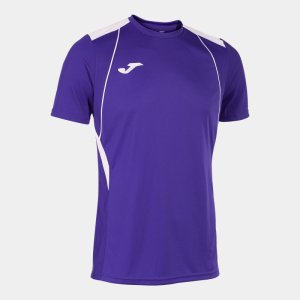 JOMA CHAMPIONSHIP VII SHORT SLEEVE T-SHIRT PURPLE WHITE