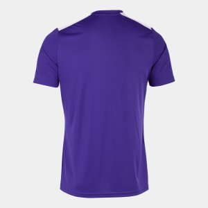 JOMA CHAMPIONSHIP VII SHORT SLEEVE T-SHIRT PURPLE WHITE