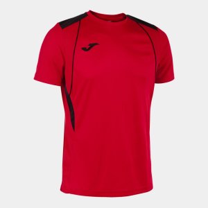 JOMA CHAMPIONSHIP VII SHORT SLEEVE T-SHIRT RED BLACK
