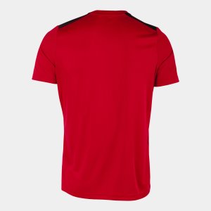 JOMA CHAMPIONSHIP VII SHORT SLEEVE T-SHIRT RED BLACK
