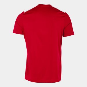 JOMA CHAMPIONSHIP VII SHORT SLEEVE T-SHIRT RED WHITE