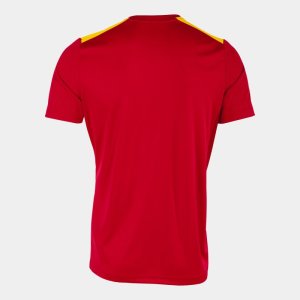 JOMA CHAMPIONSHIP VII SHORT SLEEVE T-SHIRT RED YELLOW