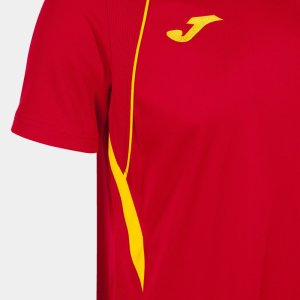 JOMA CHAMPIONSHIP VII SHORT SLEEVE T-SHIRT RED YELLOW