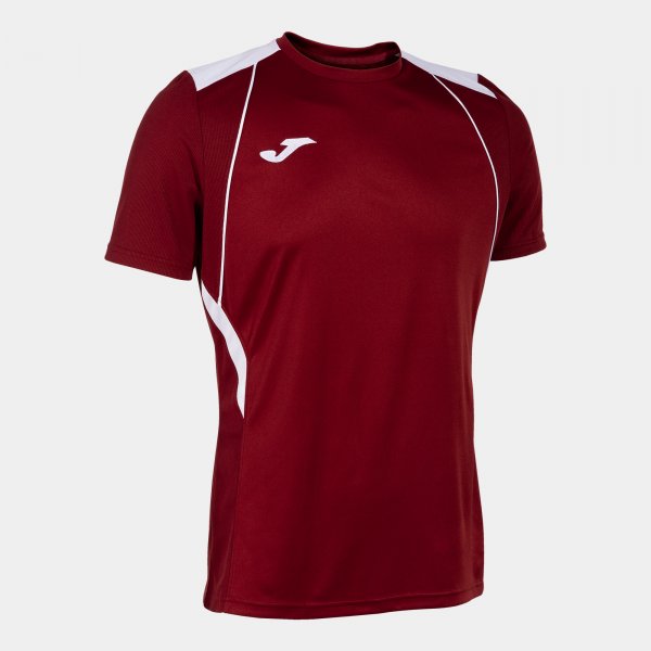 JOMA CHAMPIONSHIP VII SHORT SLEEVE T-SHIRT BURGUNDY WHITE