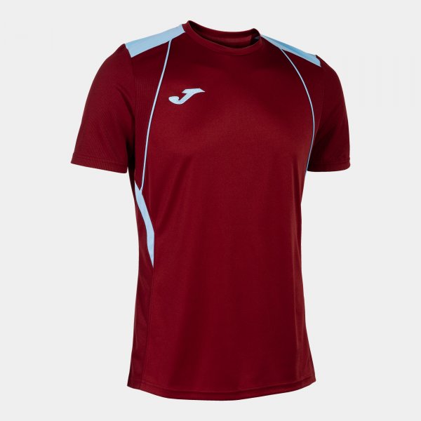 JOMA CHAMPIONSHIP VII SHORT SLEEVE T-SHIRT BURGUNDY SKY BLUE