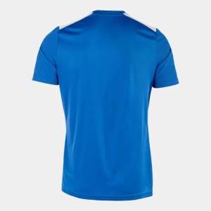 JOMA CHAMPIONSHIP VII SHORT SLEEVE T-SHIRT ROYAL WHITE