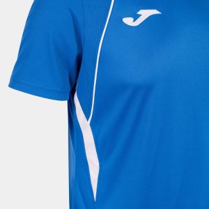 JOMA CHAMPIONSHIP VII SHORT SLEEVE T-SHIRT ROYAL WHITE