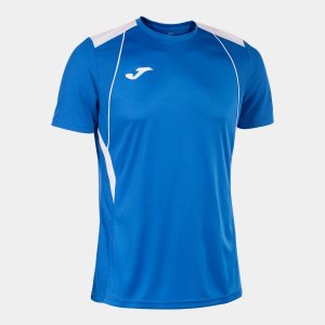 JOMA CHAMPIONSHIP VII SHORT SLEEVE T-SHIRT ROYAL WHITE
