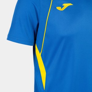 JOMA CHAMPIONSHIP VII SHORT SLEEVE T-SHIRT ROYAL YELLOW