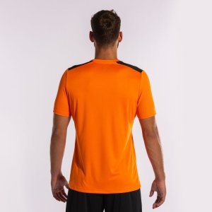 JOMA CHAMPIONSHIP VII SHORT SLEEVE T-SHIRT ORANGE BLACK