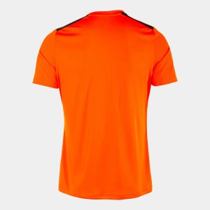 JOMA CHAMPIONSHIP VII SHORT SLEEVE T-SHIRT ORANGE BLACK