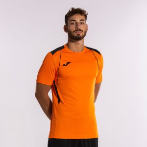 JOMA CHAMPIONSHIP VII SHORT SLEEVE T-SHIRT ORANGE BLACK