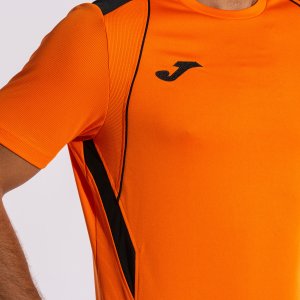 JOMA CHAMPIONSHIP VII SHORT SLEEVE T-SHIRT ORANGE BLACK