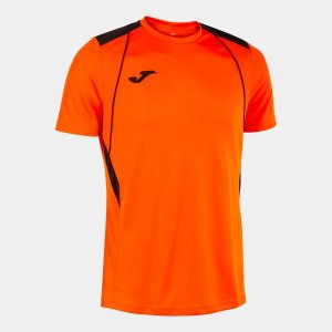 JOMA CHAMPIONSHIP VII SHORT SLEEVE T-SHIRT ORANGE BLACK