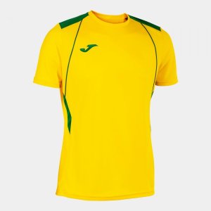 JOMA CHAMPIONSHIP VII SHORT SLEEVE T-SHIRT YELLOW GREEN
