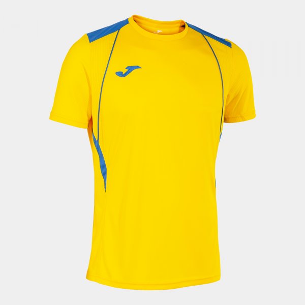 JOMA CHAMPIONSHIP VII SHORT SLEEVE T-SHIRT YELLOW-ROYAL BLUE