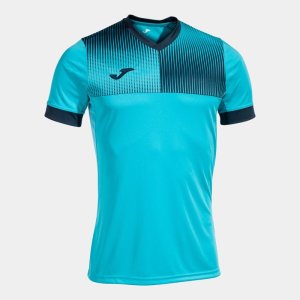 JOMA ECO SUPERNOVA SHORT SLEEVE T-SHIRT FLUOR TURQUOISE-NAVY