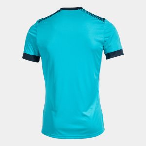 JOMA ECO SUPERNOVA SHORT SLEEVE T-SHIRT FLUOR TURQUOISE-NAVY