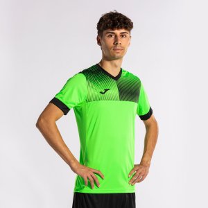 JOMA ECO SUPERNOVA SHORT SLEEVE T-SHIRT FLUOR GREEN BLACK