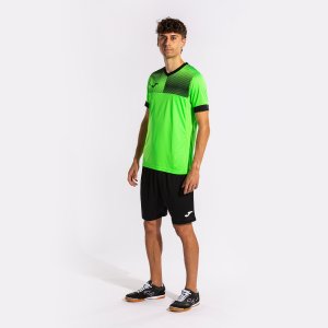 JOMA ECO SUPERNOVA SHORT SLEEVE T-SHIRT FLUOR GREEN BLACK