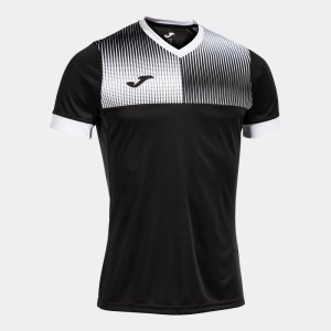 JOMA ECO SUPERNOVA SHORT SLEEVE T-SHIRT BLACK WHITE
