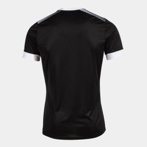 JOMA ECO SUPERNOVA SHORT SLEEVE T-SHIRT BLACK WHITE