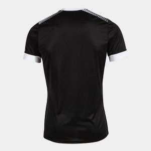 JOMA ECO SUPERNOVA SHORT SLEEVE T-SHIRT BLACK WHITE