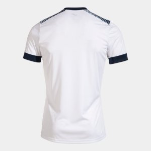 JOMA ECO SUPERNOVA SHORT SLEEVE T-SHIRT WHITE NAVY
