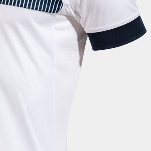 JOMA ECO SUPERNOVA SHORT SLEEVE T-SHIRT WHITE NAVY