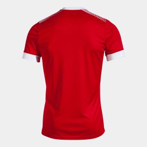 JOMA ECO SUPERNOVA SHORT SLEEVE T-SHIRT RED WHITE