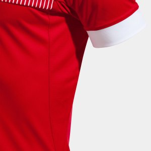 JOMA ECO SUPERNOVA SHORT SLEEVE T-SHIRT RED WHITE