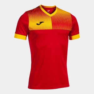 JOMA ECO SUPERNOVA SHORT SLEEVE T-SHIRT RED YELLOW