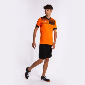JOMA ECO SUPERNOVA SHORT SLEEVE T-SHIRT ORANGE BLACK