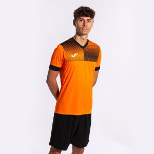 JOMA ECO SUPERNOVA SHORT SLEEVE T-SHIRT ORANGE BLACK