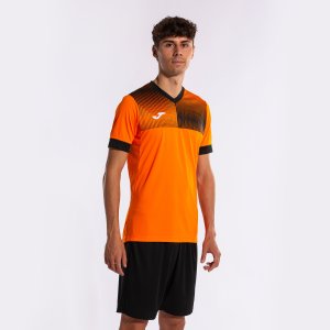 JOMA ECO SUPERNOVA SHORT SLEEVE T-SHIRT ORANGE BLACK