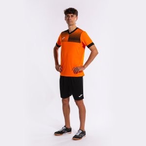JOMA ECO SUPERNOVA SHORT SLEEVE T-SHIRT ORANGE BLACK
