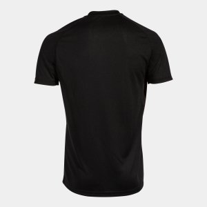 JOMA TIGER V SHORT SLEEVE T-SHIRT BLACK BURGUNDY