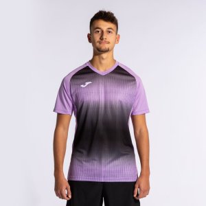 JOMA TIGER V SHORT SLEEVE T-SHIRT PURPLE BLACK