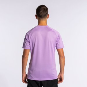 JOMA TIGER V SHORT SLEEVE T-SHIRT PURPLE BLACK