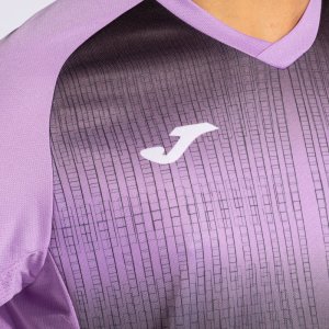 JOMA TIGER V SHORT SLEEVE T-SHIRT PURPLE BLACK