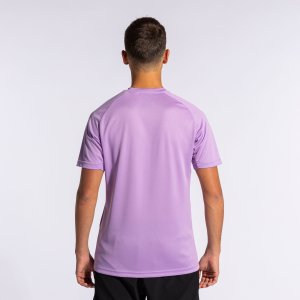 JOMA TIGER V SHORT SLEEVE T-SHIRT PURPLE BLACK