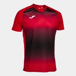 JOMA TIGER V SHORT SLEEVE T-SHIRT RED BLACK