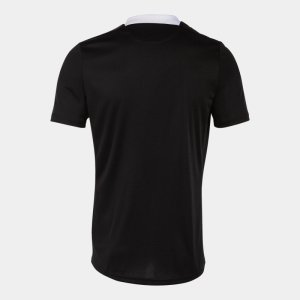 JOMA FLAG III SHORT SLEEVE T-SHIRT BLACK WHITE