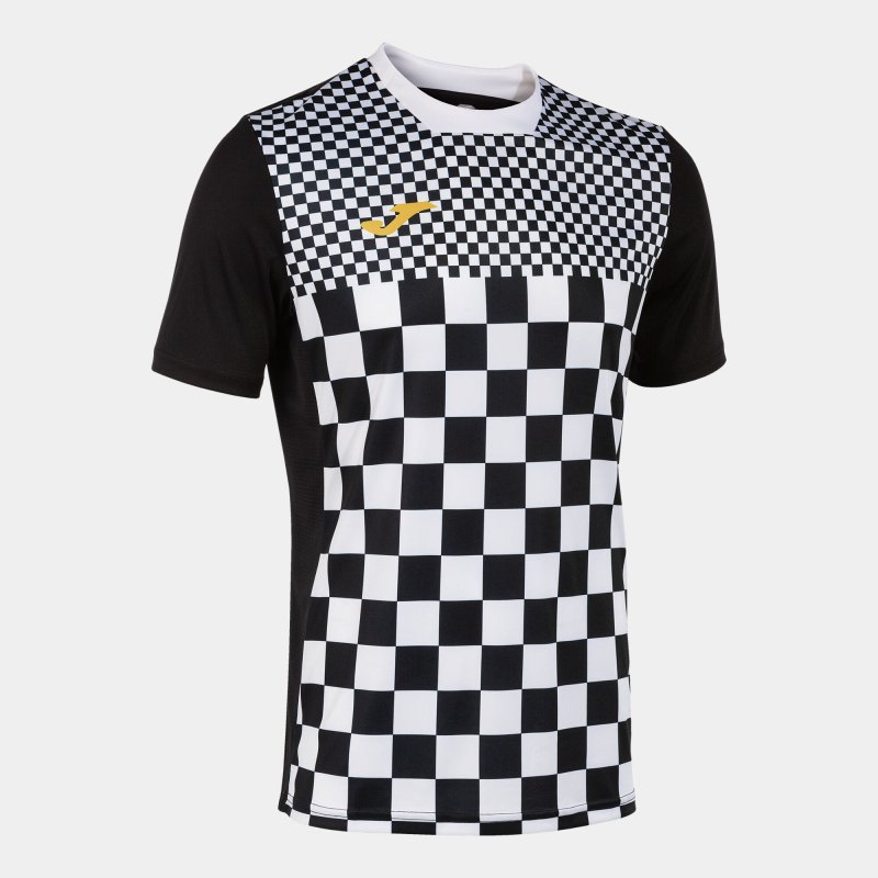 JOMA FLAG III SHORT SLEEVE T-SHIRT BLACK WHITE