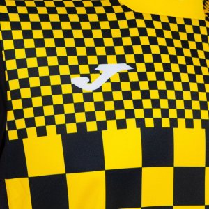 JOMA FLAG III SHORT SLEEVE T-SHIRT BLACK YELLOW