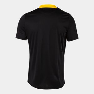 JOMA FLAG III SHORT SLEEVE T-SHIRT BLACK YELLOW