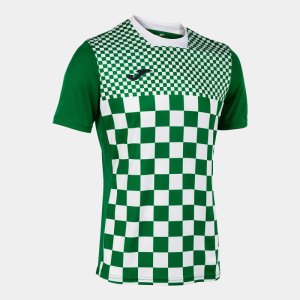 JOMA FLAG III SHORT SLEEVE T-SHIRT GREEN WHITE