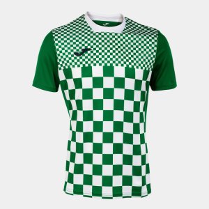 JOMA FLAG III SHORT SLEEVE T-SHIRT GREEN WHITE